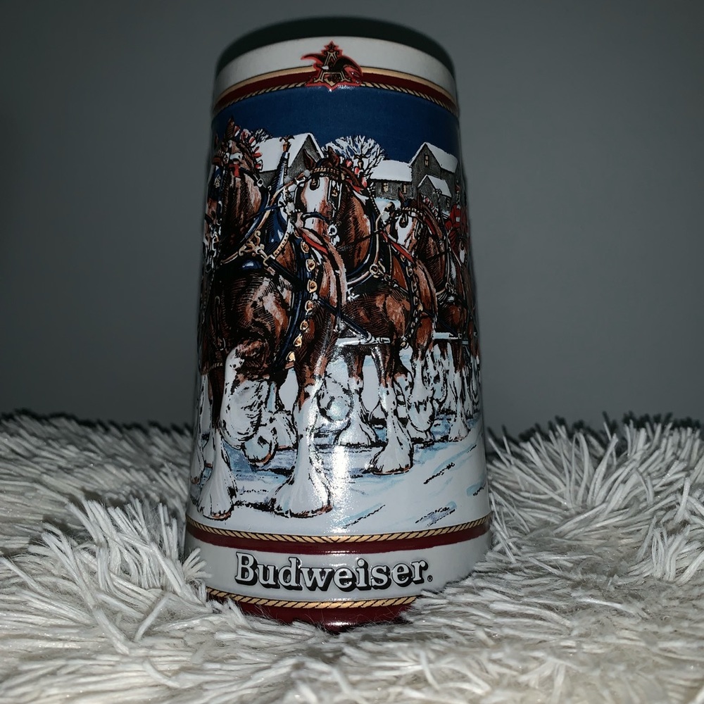 Anheuser Busch Budweiser Holiday Stein 1989 Mug